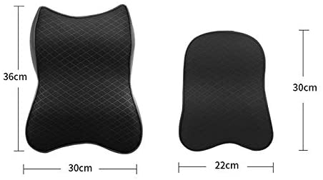 Car Neck Cushion for Driving, Car Seat Neck Pillow, Headrest Cushion for Neck Pain Relief & Cervical Support, Car Seat Headrest Neck Rest Cushion 3D Memory Foam Soft Breathable Seat Headrest Pad