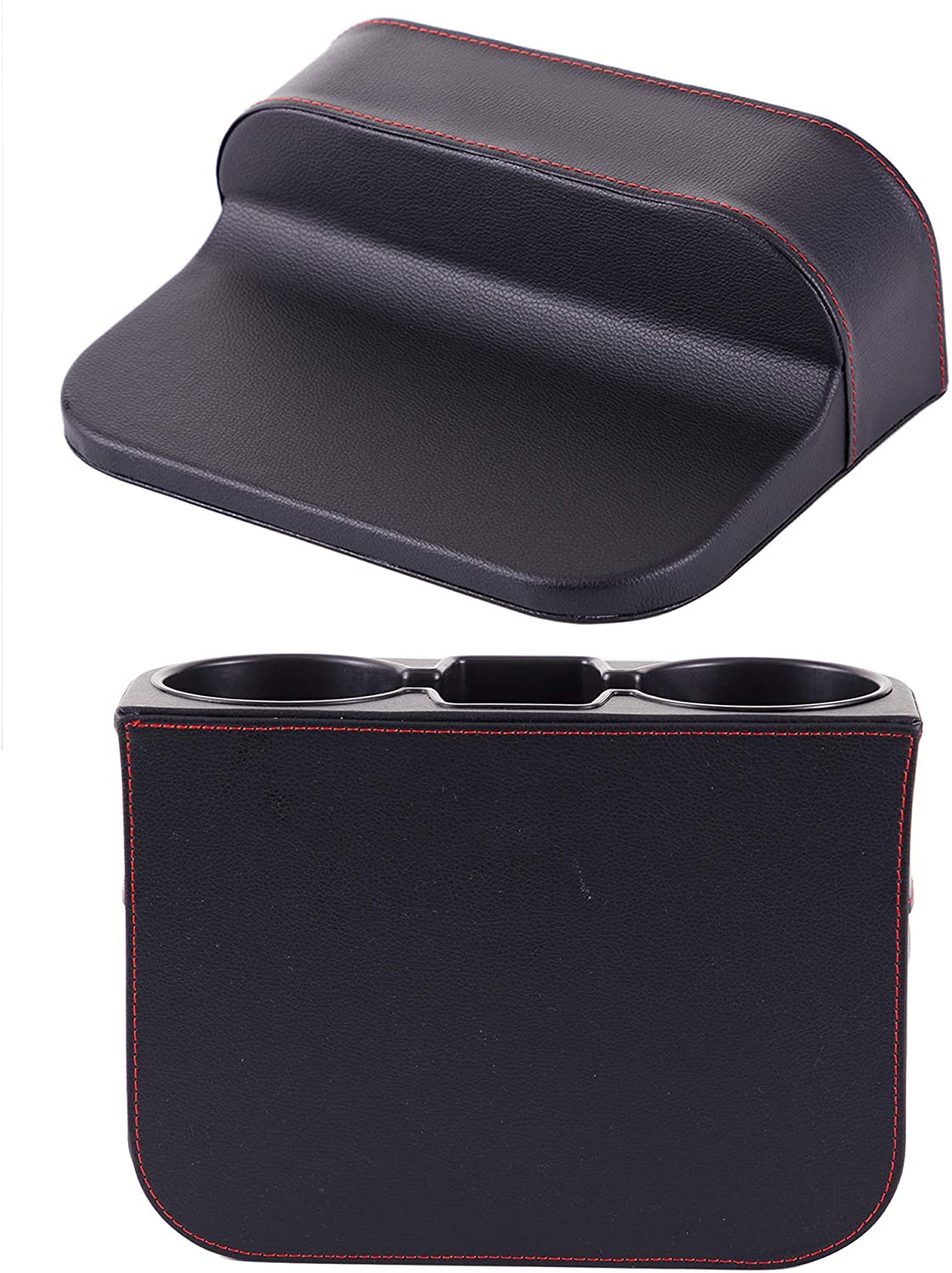 Coin Side Pocket Console Side Pocket Leather Cover Car Cup Holder Auto Front Seat Organizer Cell Mobile Phone Holder